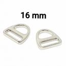 Dreieck D-Ring 16 mm silber