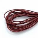 Lederband bordeaux 1,5 mm echt Rindsleder rund Schnur Lederriemen