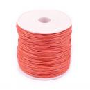 18 Meter Baumwollband Kordel Schnur 1mm lachs auf der Rolle