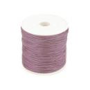 18 Meter Baumwollband Kordel Schnur 1mm lavendel auf der Rolle