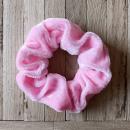 Scrunchie Samt 10 cm rosa Haargummi