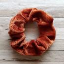 Scrunchie Samt 10 cm rost hell Haargummi