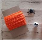 MaterialBox ToGo S Halloween SCHÄDEL No 2 weiß orange
