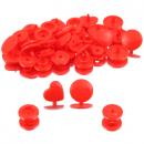 25 BabySnaps HERZ T5 Snaps Druckknöpfe rot (g)
