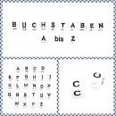 Buchstabenwürfel C Kunststoff 10 x 10 mm weiß / schwarz