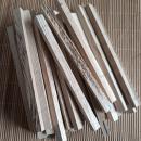 125 x Holzklötzchen Eiche rustikal Halbe 160 x 5 x 8 mm
