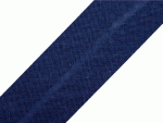 Schrägband 30 mm Baumwolle dunkelblau
