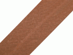 Schrägband 30 mm Baumwollle hellbraun natur